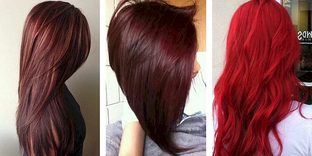 Rotbraunes Haar mit Rotstich