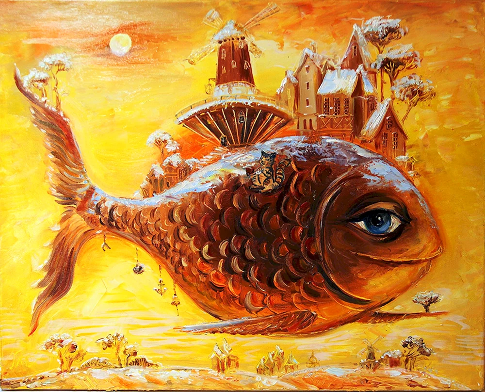 Fische von Anton Gortsevich Gemälde