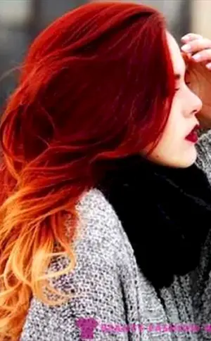 Rotes Ombré