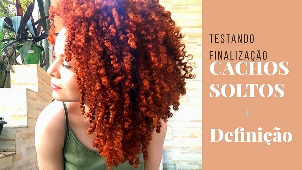Rote Afro Locken Canekalon