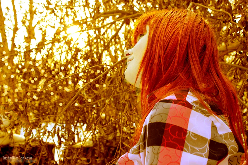 Mädchen mit rotem Haar