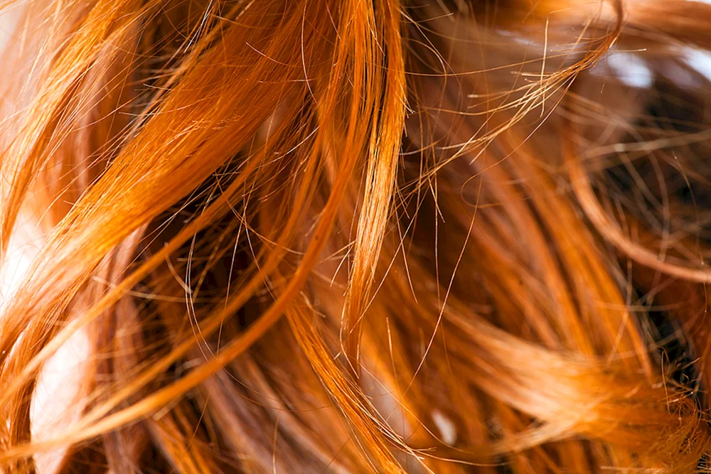 Rotbraunes Haar