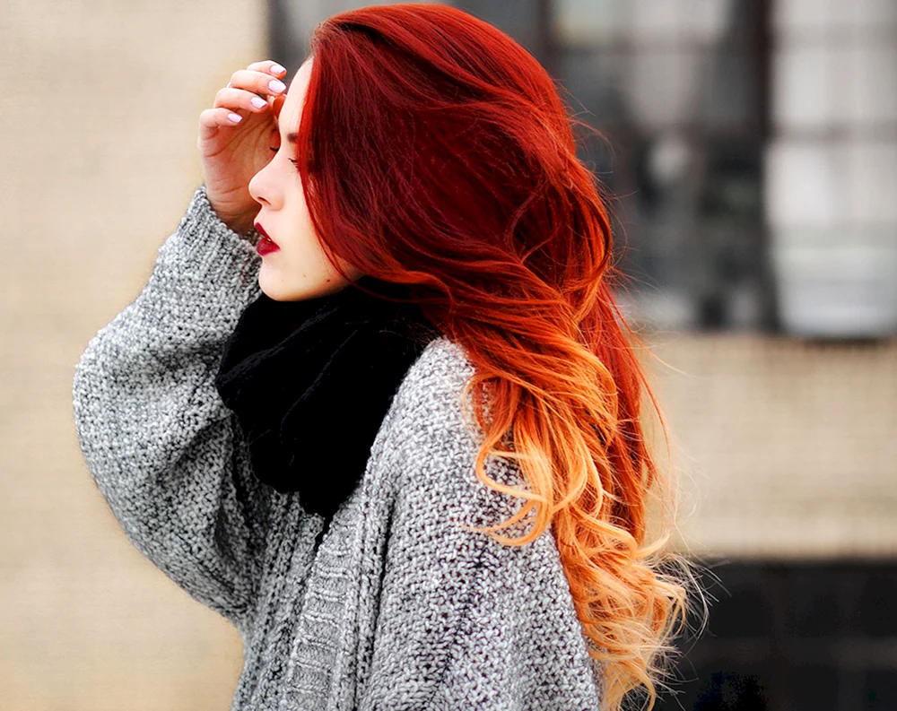 Rotes Haar