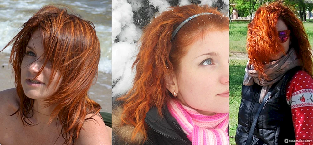 Verfärbtes Haar