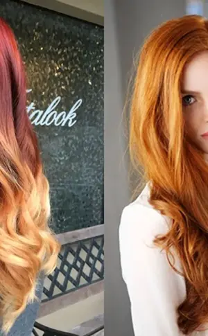 Rot Balayage