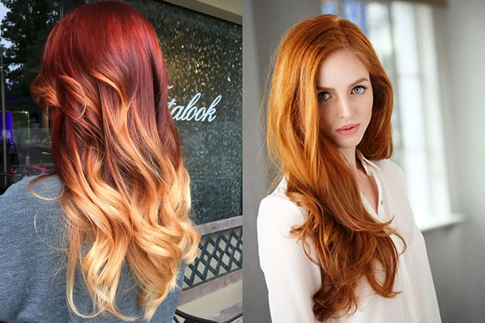 Rot balayage