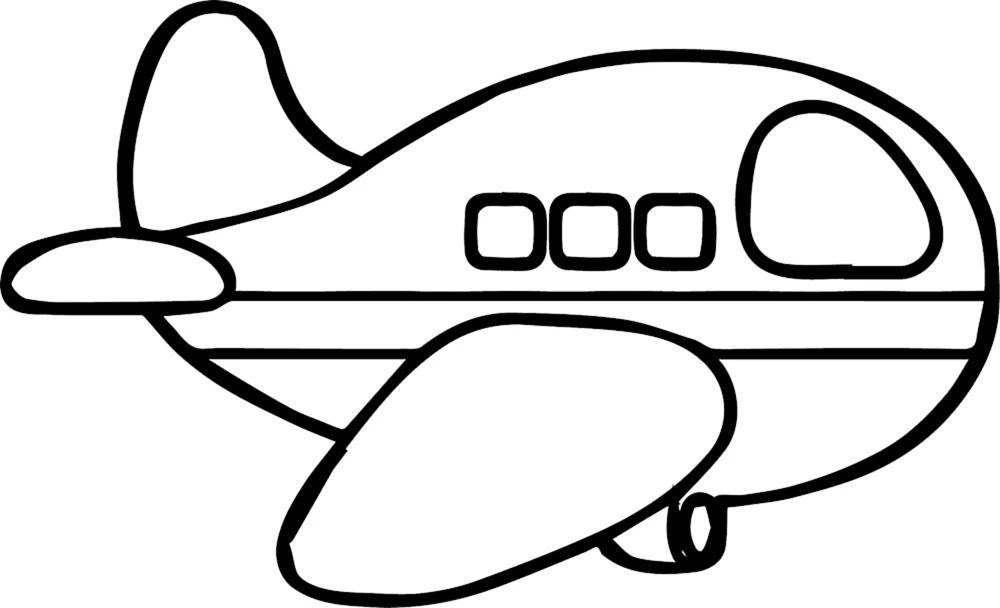 Ein Flugzeug zum Ausmalen