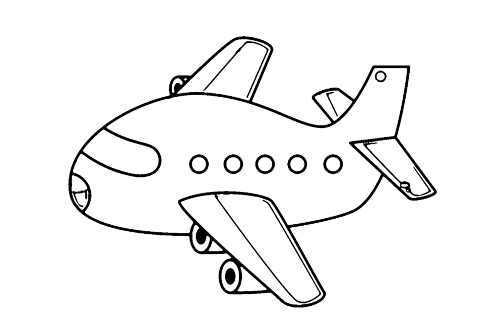 Die Flugzeuge. Ausmalen