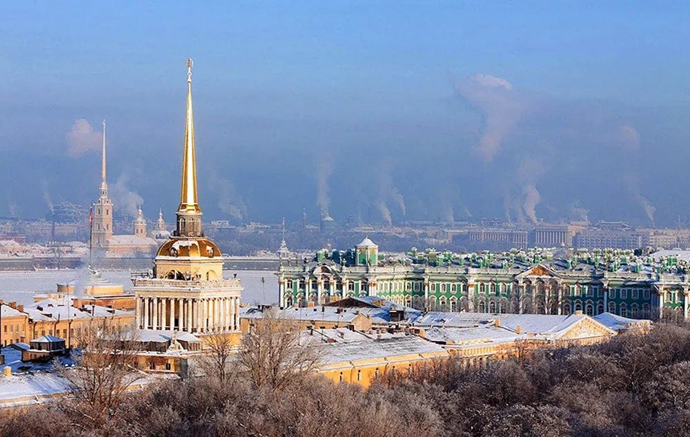 St. Petersburg Admiralität im Winter