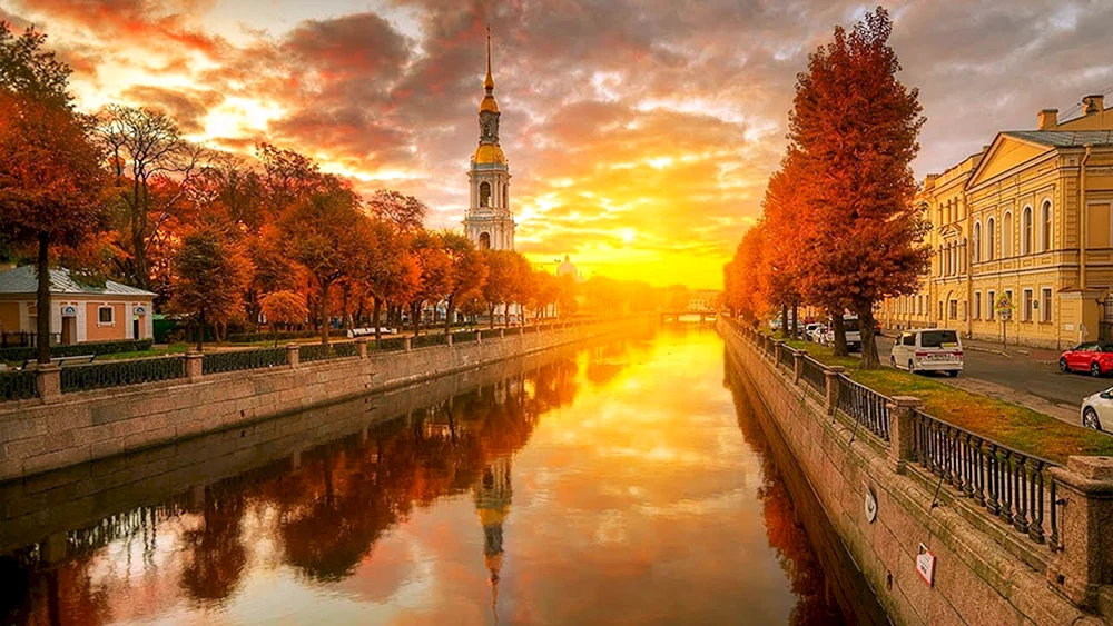 Herbst in St. Petersburg Nevsky