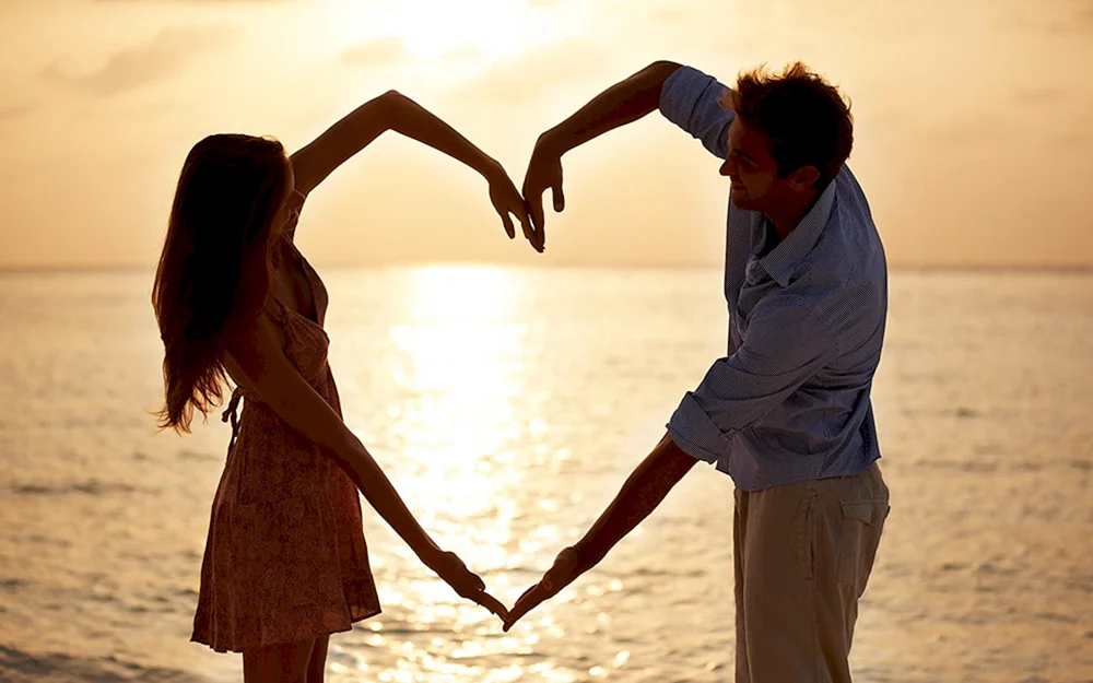Mann und Frau lieben