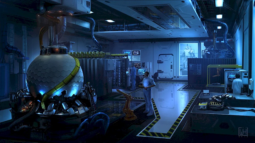 Sci Fi Art Geheimlabor