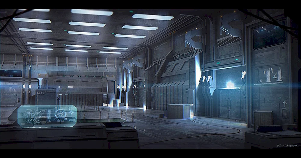 Sci Fi Art Waffenkammer