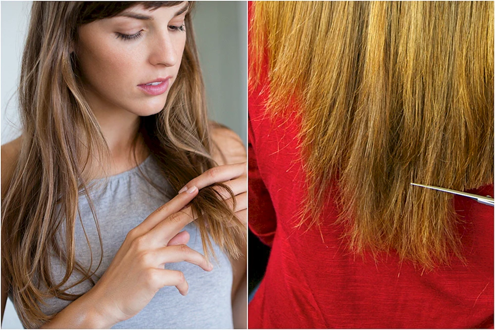 Sprödes Haar Haarspitzen