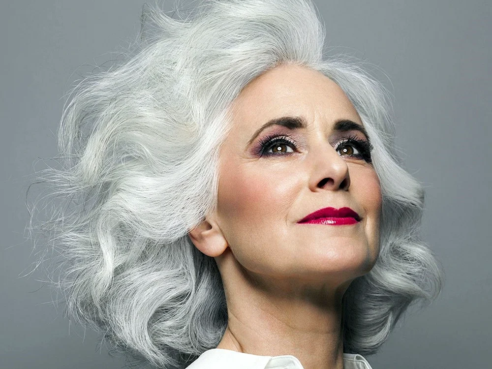 Graues Haar