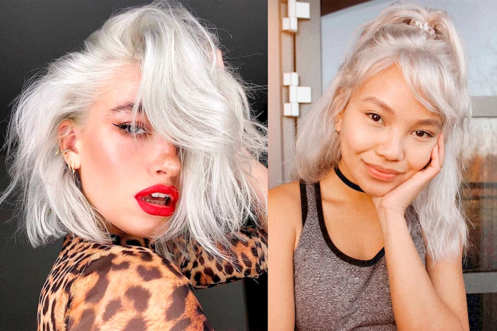 Silver syster Graues Haar