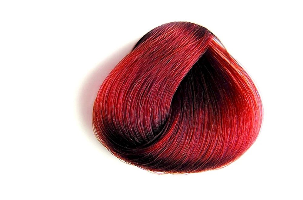 Burgundrote Haarfarbe