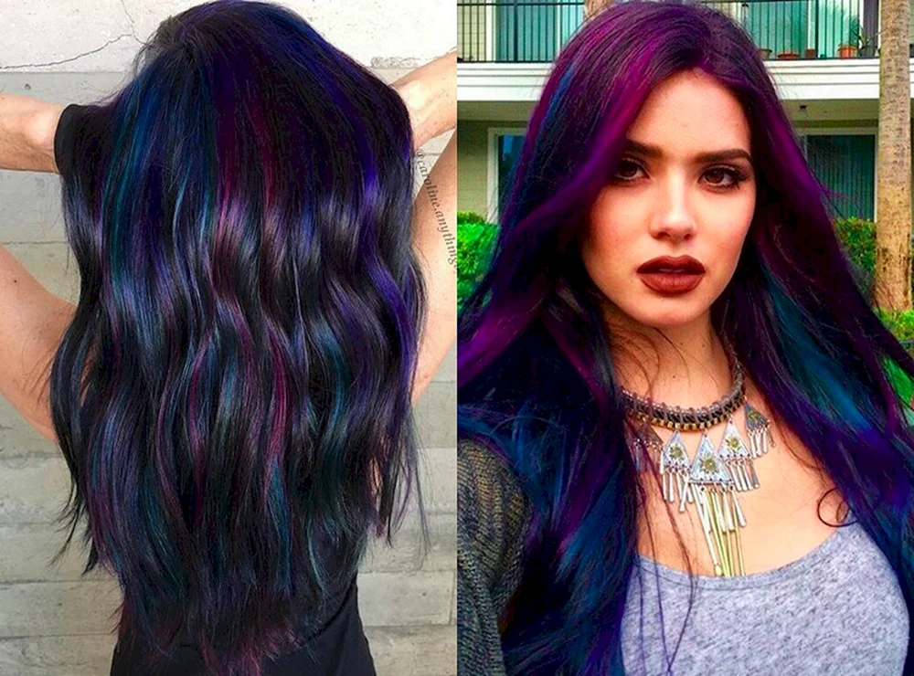 Selena Gomez mit lila Haaren
