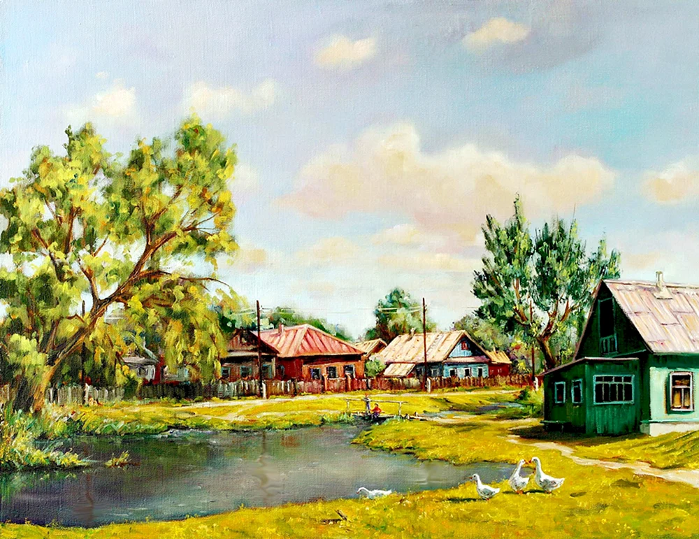 Künstler Anatoly und Diana Korobkin Landschaften
