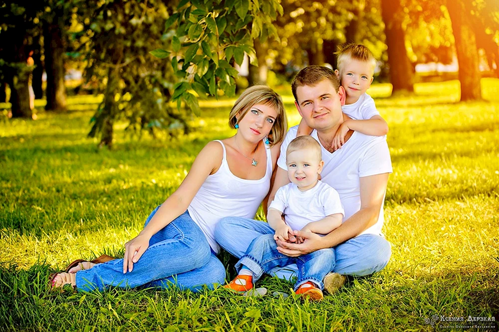 Familien-Foto-Shooting im Feld
