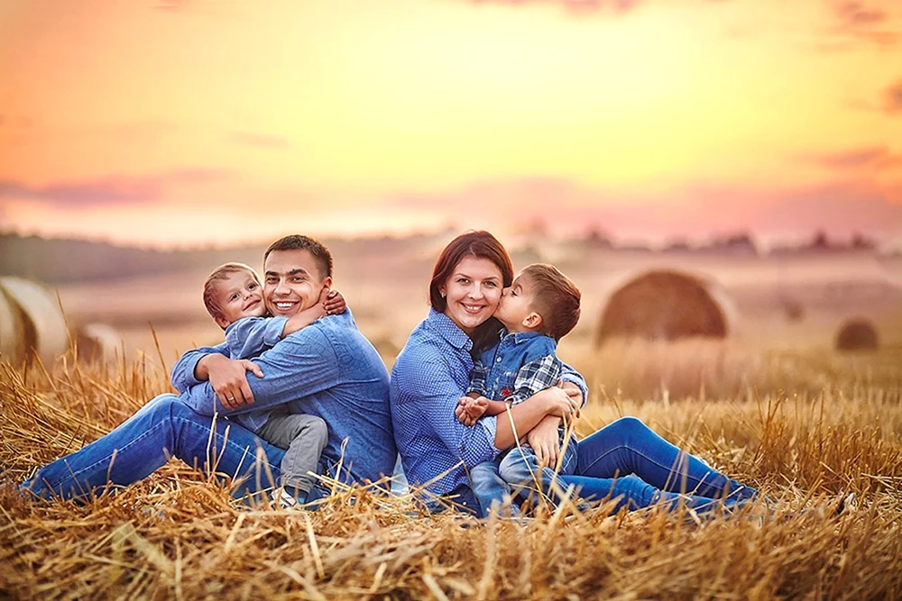 Familien-Foto-Shooting in der Natur