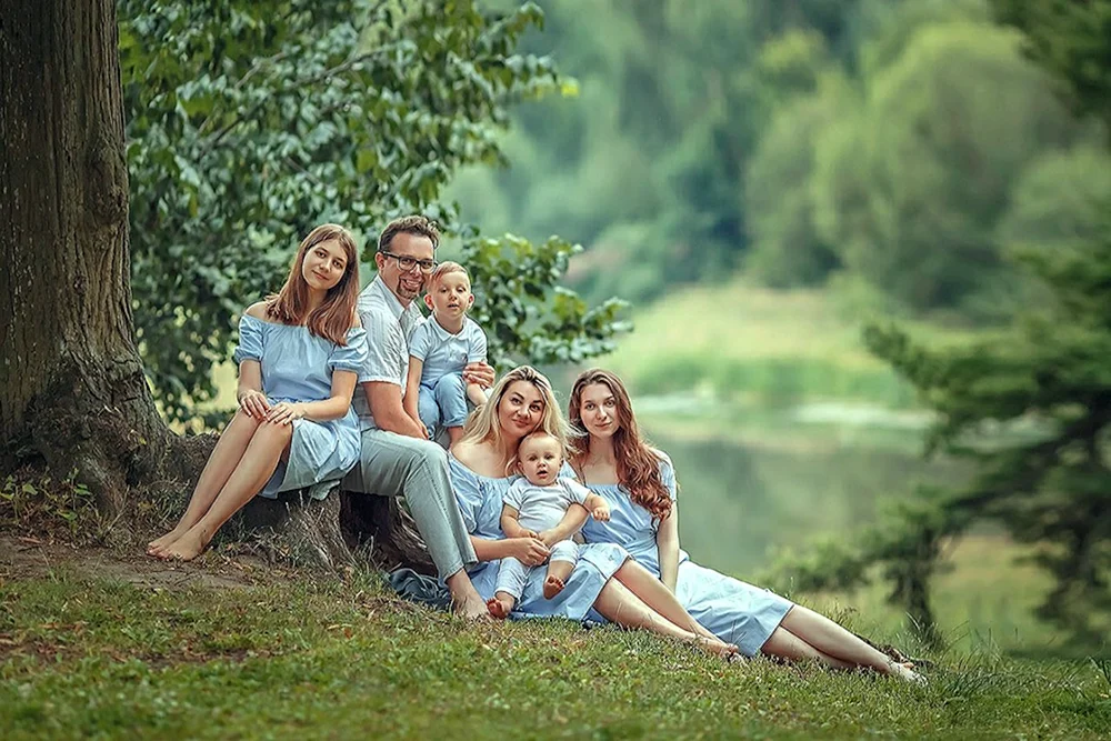 Familienfotoshooting in der Natur