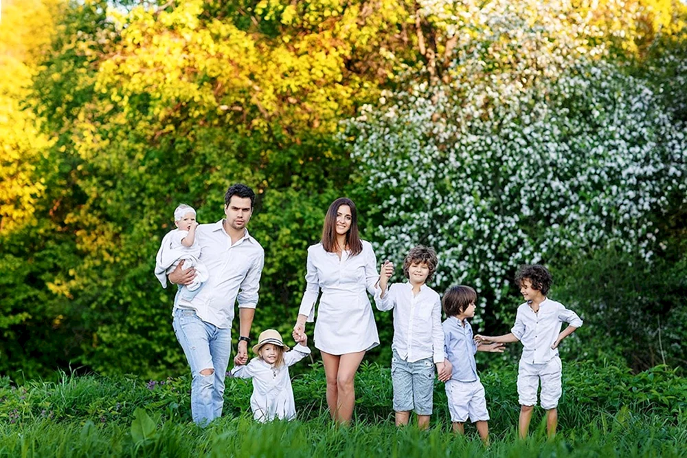 Familienfotoshooting in der Natur