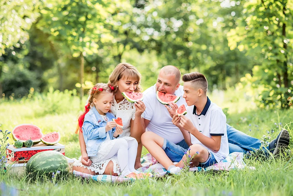 Familienfotoshooting in der Natur Naturfotoshooting im Sommer