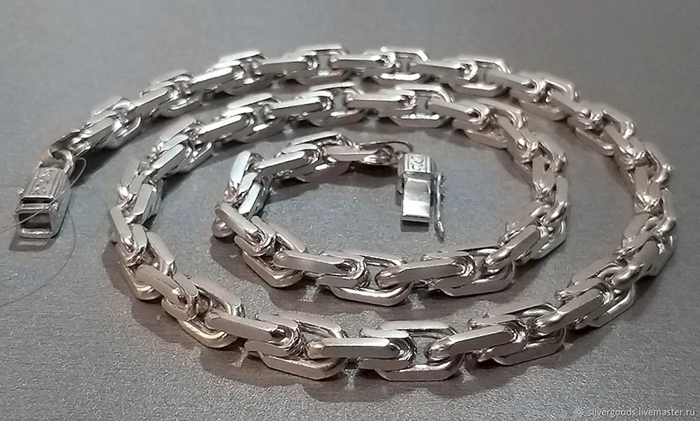 Silber Facettenkette „Moscow Beat“