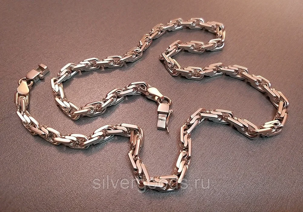 Ankerkette mit Diamantschliff 925 Silber
