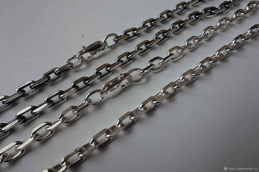 Silber Facettenkette „Moscow Bit“