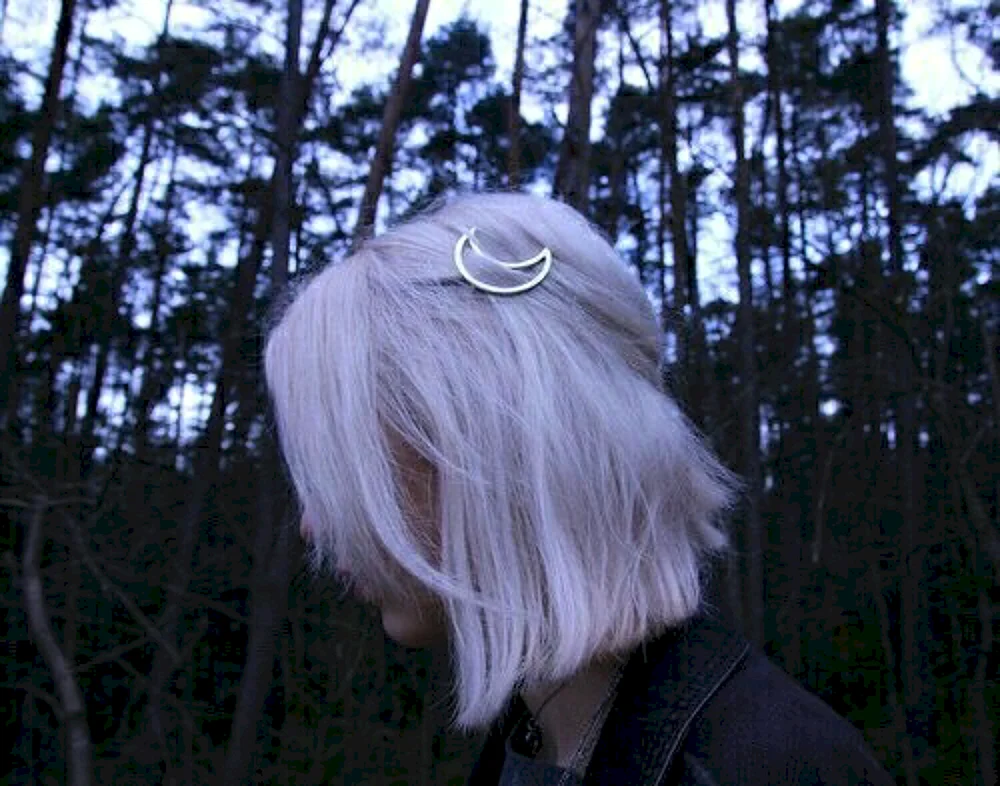 Girl with white hair