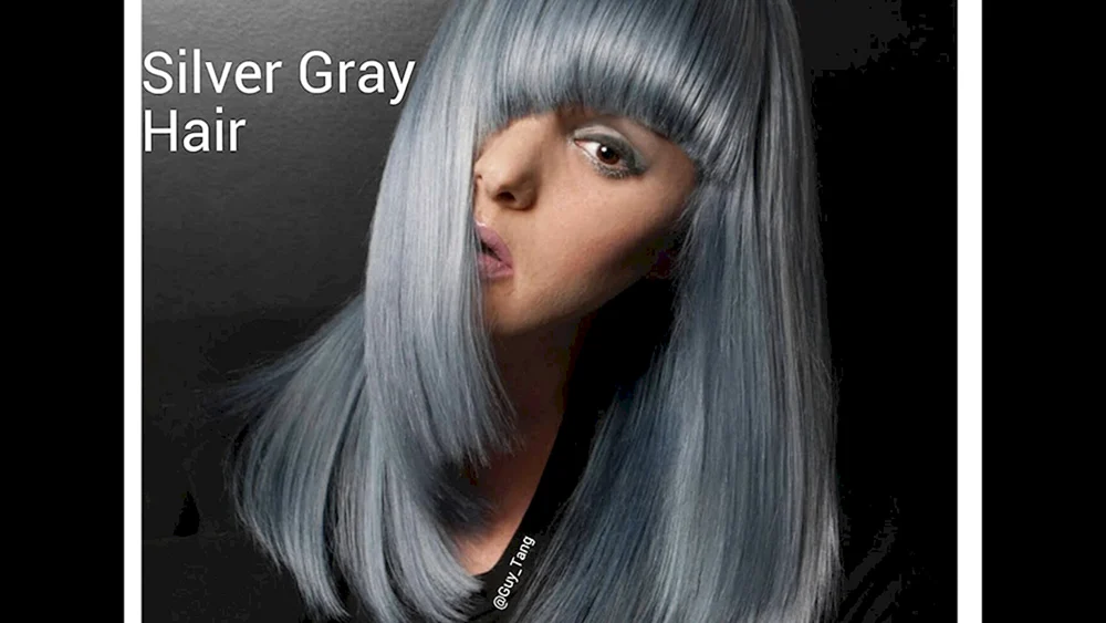 Graue Haarfarbe