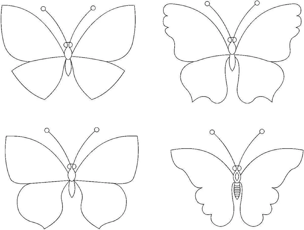 Schmetterlingsschablone zum Ausschneiden