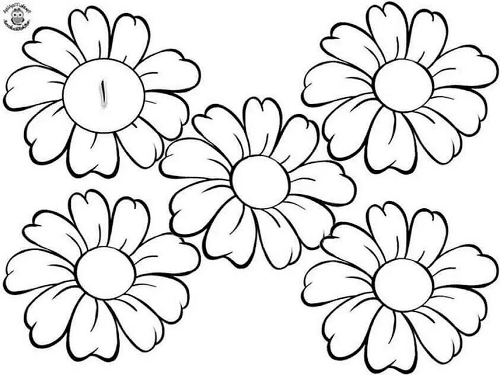 Blumenschablone zum Ausschneiden