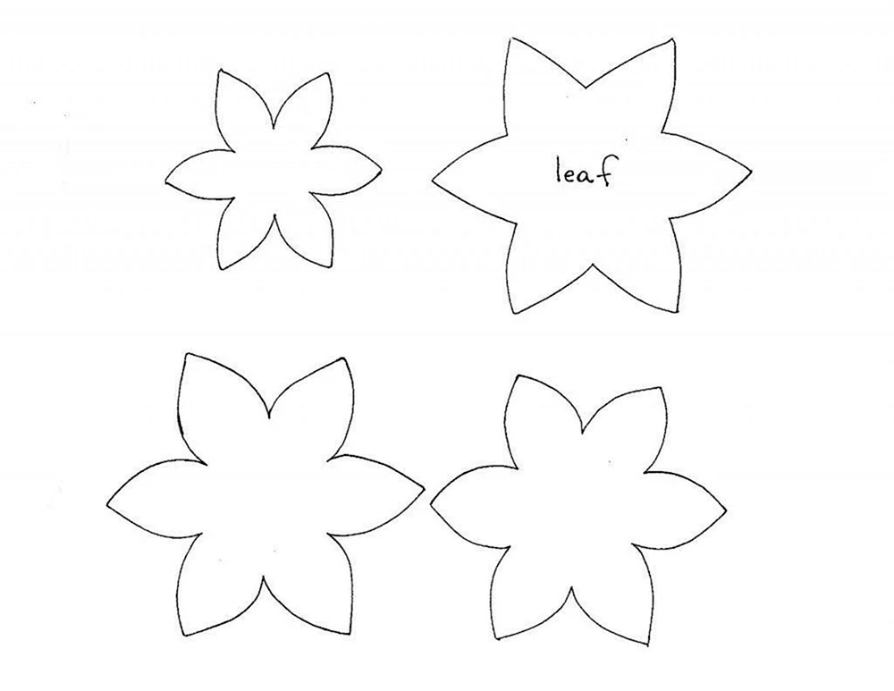 Kleine Blumenschablonen