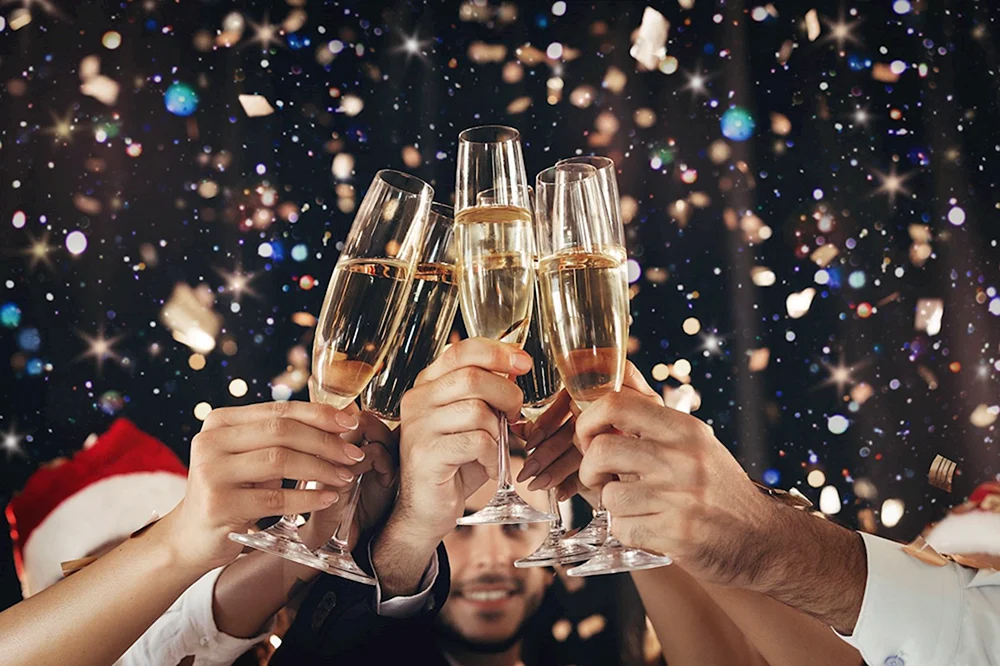 Silvester Champagnergläser