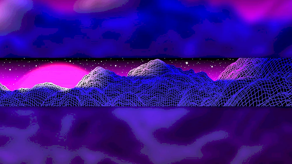 Lila Wolken