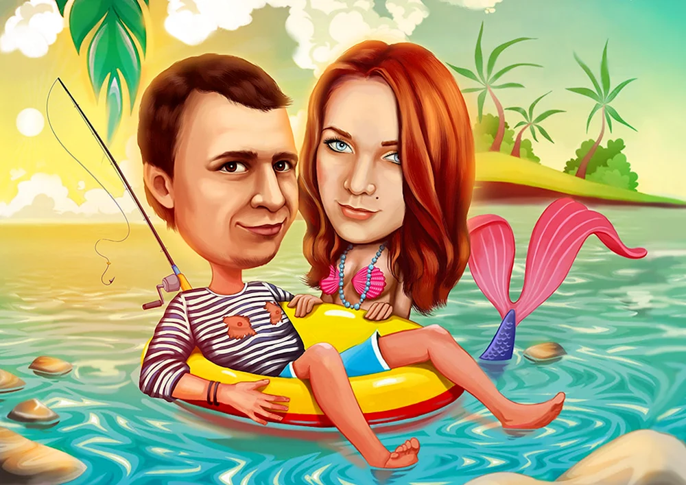 Familienkarikatur