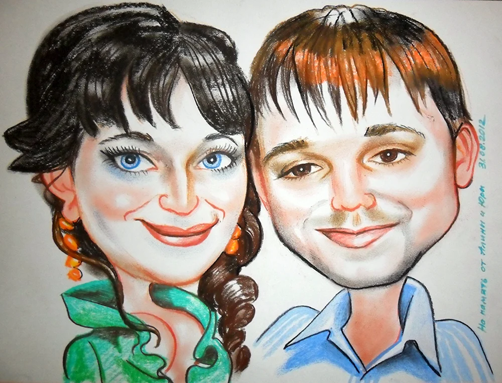 Bleistiftkarikatur