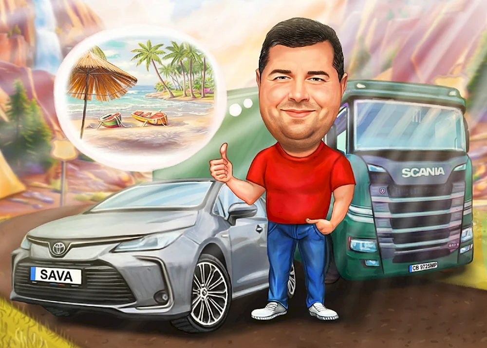 Hintergrund für eine Karikatur