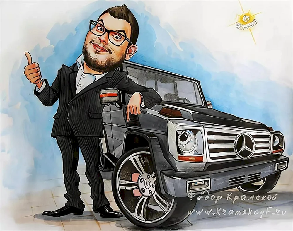 Karikatur.