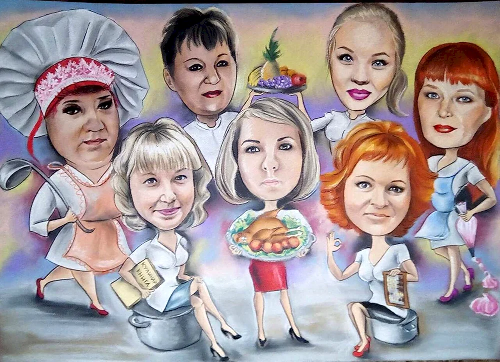 Hoysela Karikaturen auf Frauen