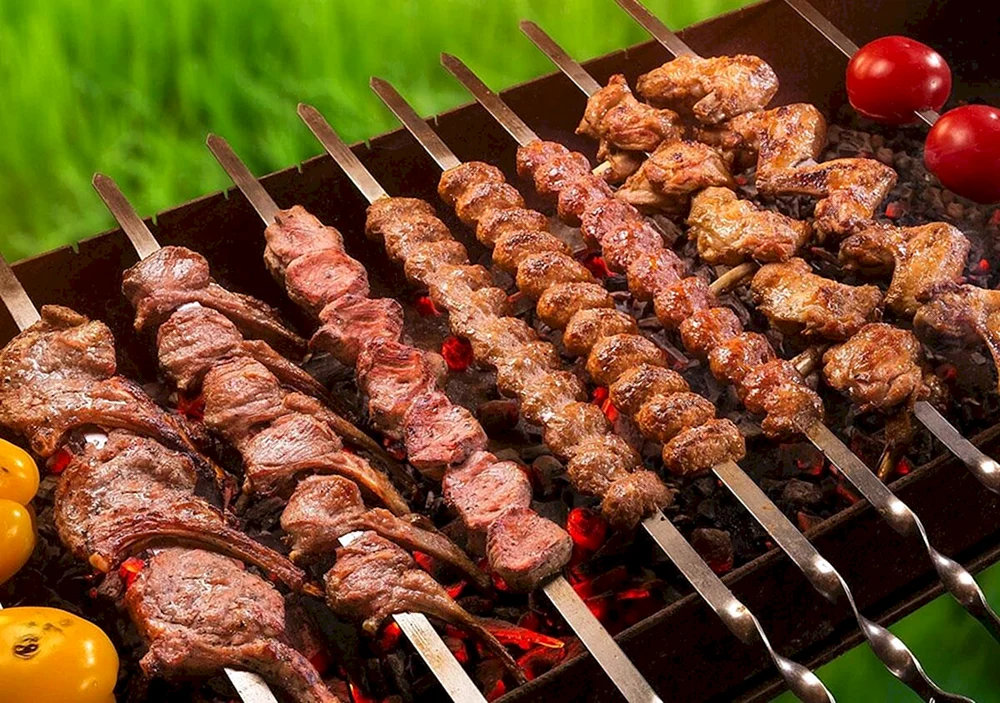 Schaschlyk auf Grill