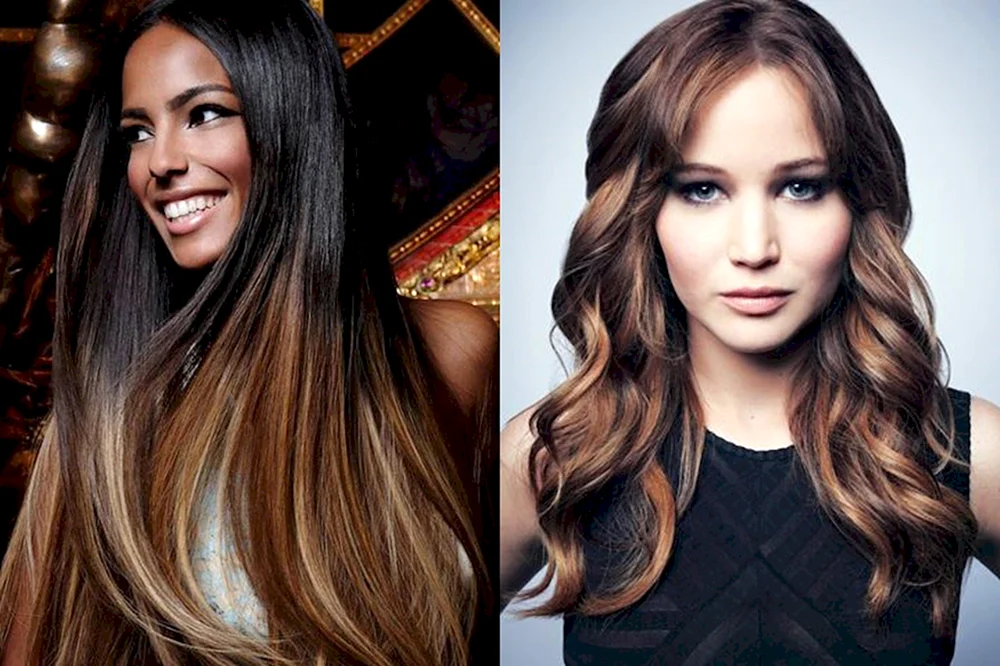Balayage 2022 auf dunklem Haar