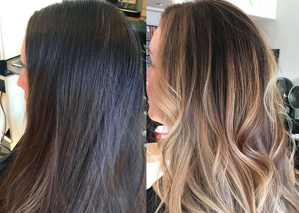 Capuccino shatush balayage