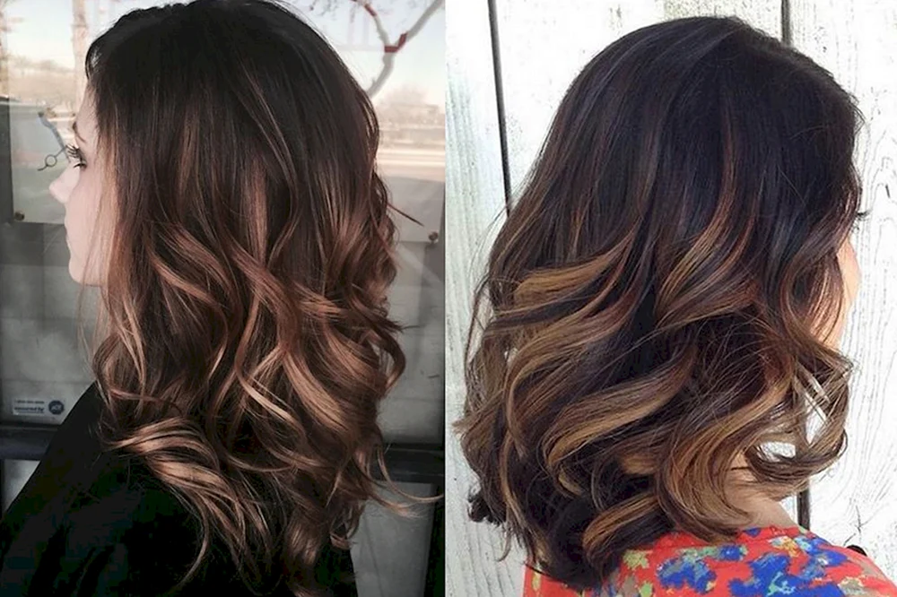 Balayage 2022 auf dunklem Haar