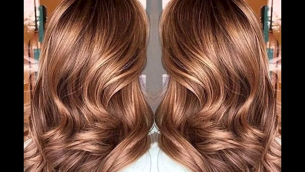 Capuccino shatush balayage Asche schmelzend
