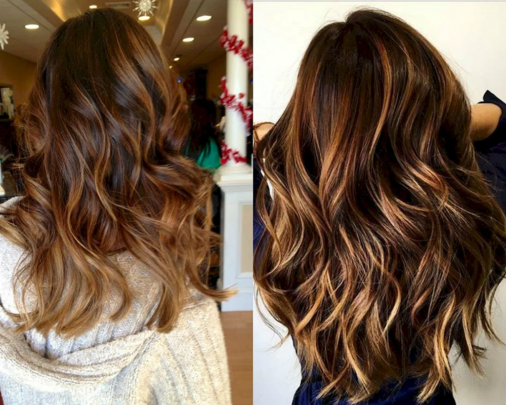 Kaskaden-Balayage Karamell