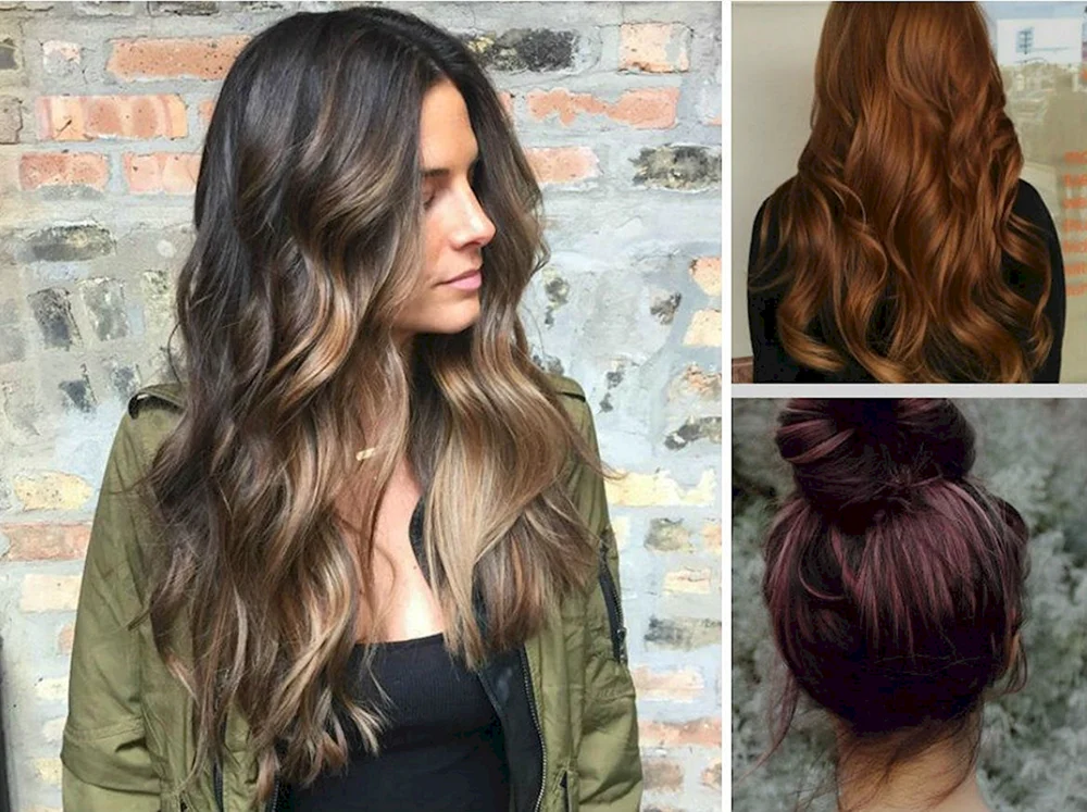 Haar balayage shatush balayage auf dunklem Haar